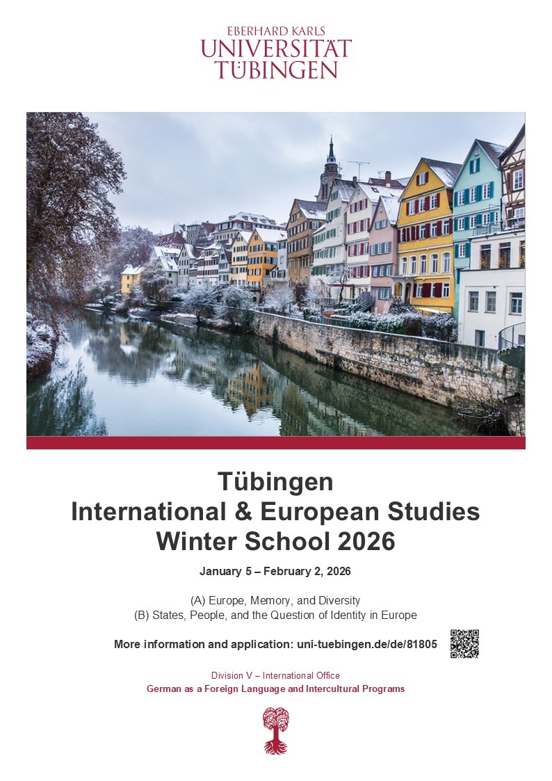Tübingen International & European Studies Winter School 2026: Promotion Materials