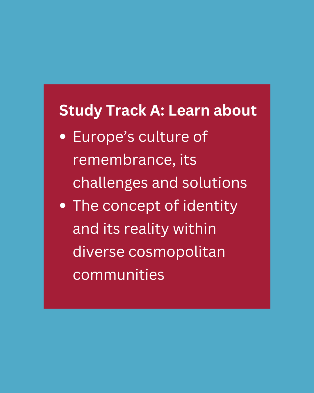 Tübingen International & European Studies Winter School 2026: Promotion Materials