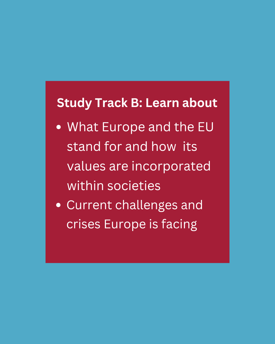 Tübingen International & European Studies Winter School 2026: Promotion Materials